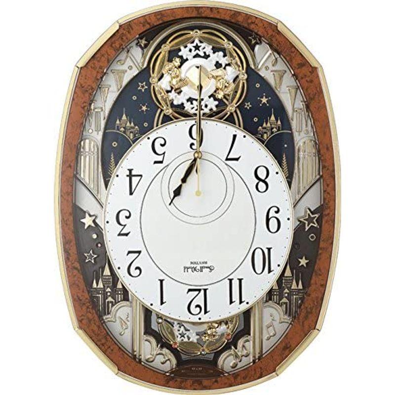 リズム(RHYTHM) 掛け時計 電波 アナログ からくり スモールワールドノエルM 30曲 メロディ 茶 Small World 4MN5 RHYTHM 掛け時計 電波 アナログ からくり スモールワールドノエルM 30曲 メロディ Small World 4MN5 サイズ