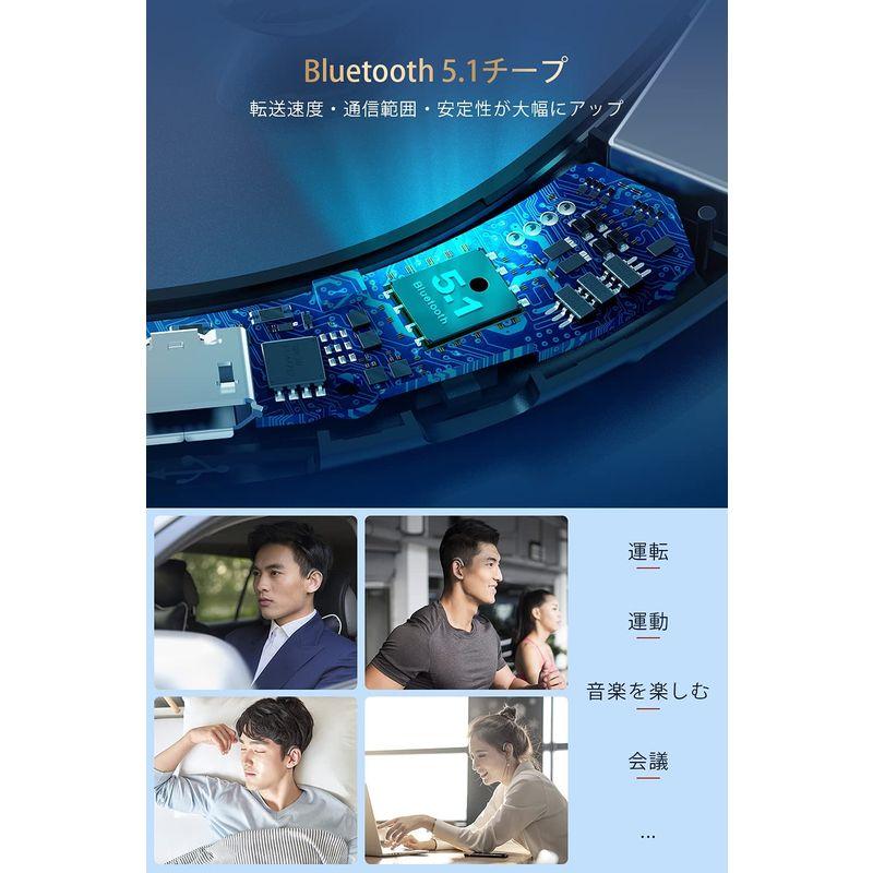 70％以上節約Bluetooth イヤホン 両耳 2022革新モデル 開放型耳掛け式
