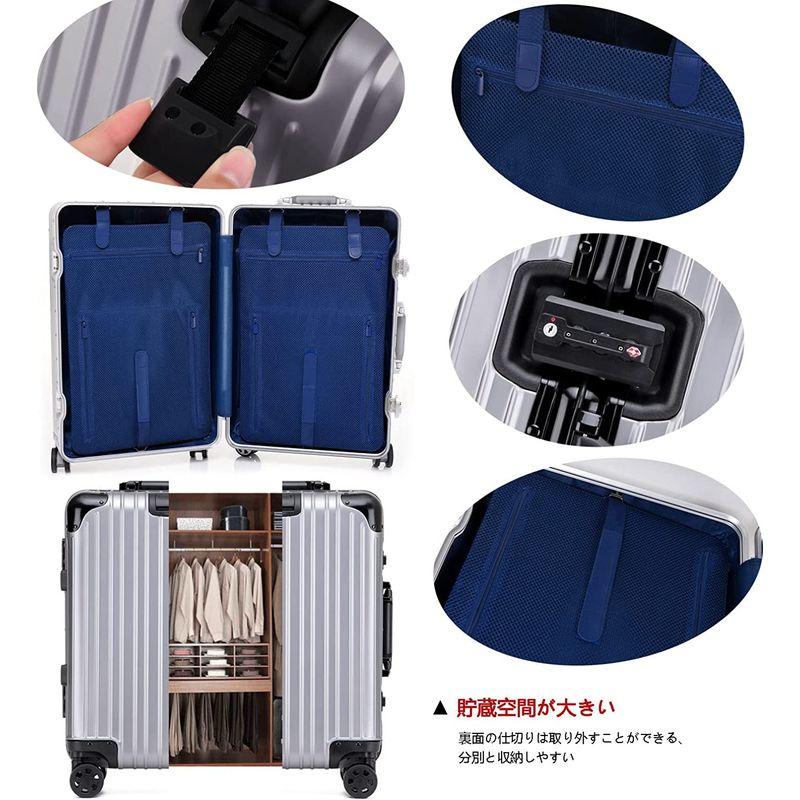 ボンイージ スーツケース アルミ・マグネシウム合金ボディ キャリーケース 機内持込 キャリーバッグ TSAロック付き 頑丈 軽量 静音 大容 スーツケース アルミ マグネシウム合金ボディ キャリーケース 機内持込 キャリーバッグ TSAロック付き 頑丈 軽量 静音 大容