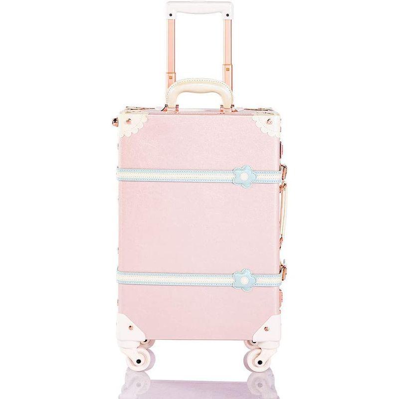 COTRUNKAGE スーツケース かわいい キャリーケース トランクケース アンティーク調 キャリーバッグ ダイヤルロック搭載 スーツケー X1102479839(10857円)