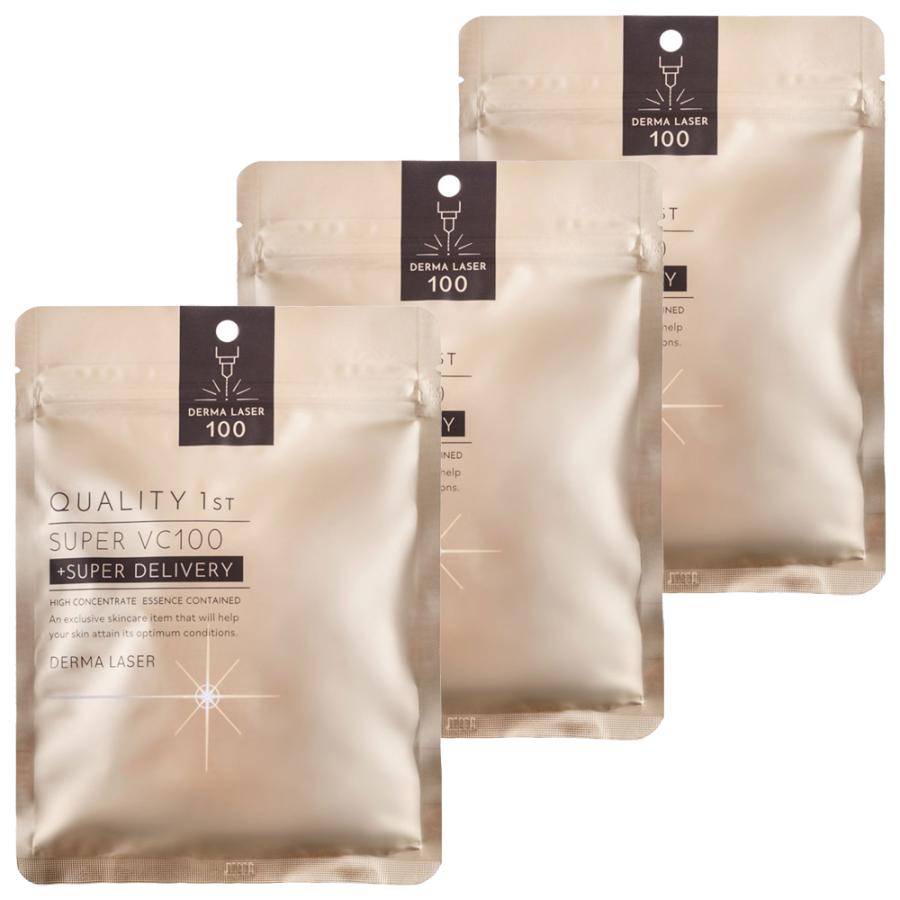 クオリティファースト ダーマレーザー スーパーVC100マスク 7枚入 3個