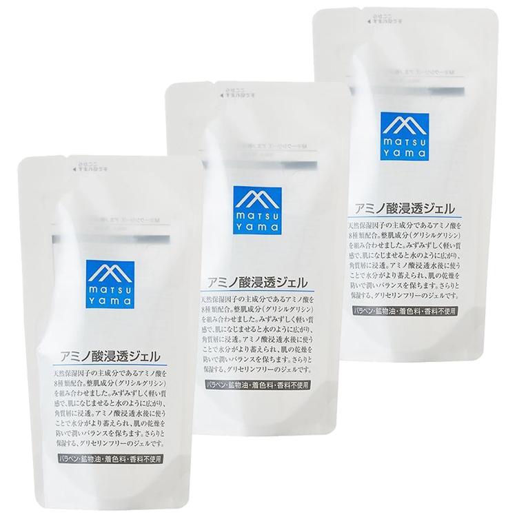 松山油脂 Mマーク アミノ酸浸透ジェル 詰替用 140mL×3個セット