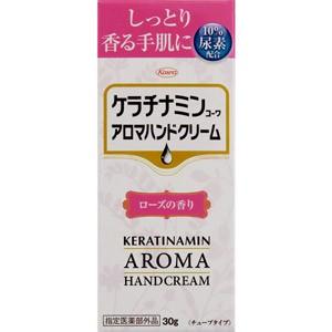 ケラチナミンコーワ　アロマハンドクリーム　ローズの香り　30g(配送区分:A)｜foremost