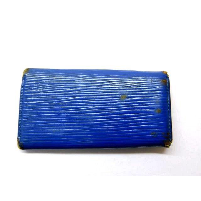 お値下げ　新品未使用　ルイヴィトン・エピ　4連キーケース　ネイビー LOUIS VUITTON ルイヴィトン エピ 4連キーケース 青 レザー