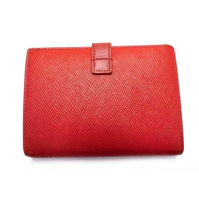 CELINE セリーヌ □ ミディアム レザー ストラップウォレット 二つ折り 