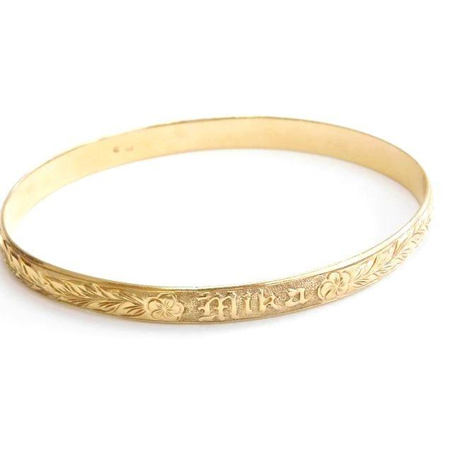 ハワイアンジュエリーバングル14K 14金 - バングル・リストバンド