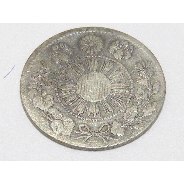 旭日竜5銭銀貨 明治三年 アンティーク 古銭 ◇ 直径約16mm 量目 旭日竜5銭銀貨 明治三年 アンティーク 古銭 ◇ 直径約16mm 量目