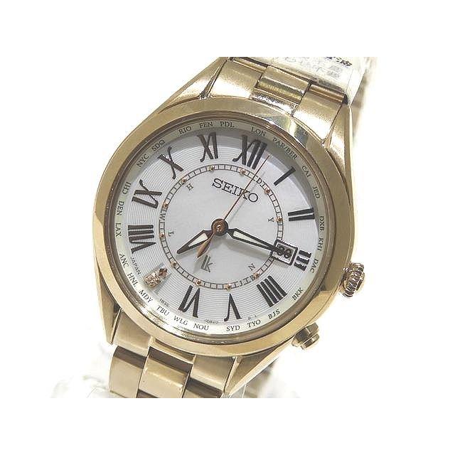 3F 未使用品 SEIKO セイコー ルキア レディース ソーラー 電波 時計 