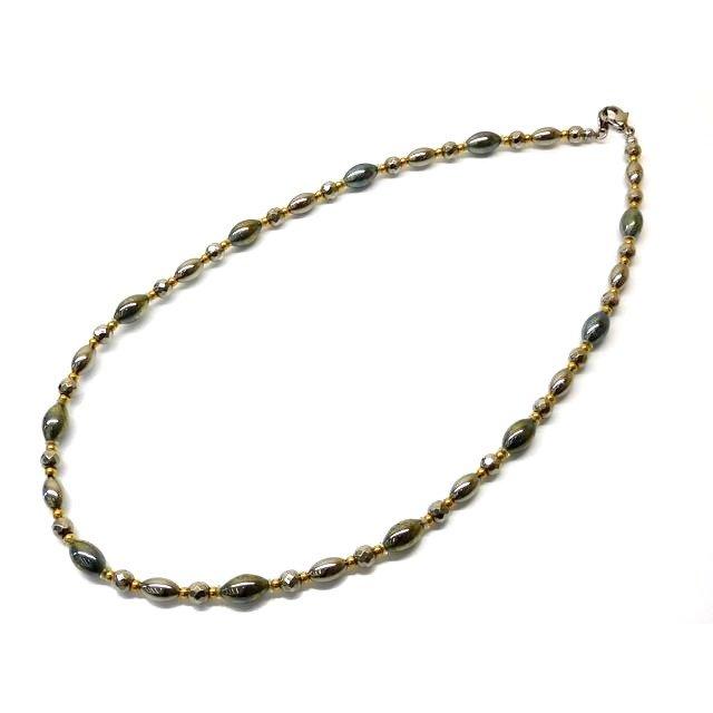 卍*卍様 k18 YG イタリア製　ゴールドネックレス ダイヤモンド K18ネックレス(イエローゴールド/4月誕生石/鑑別書