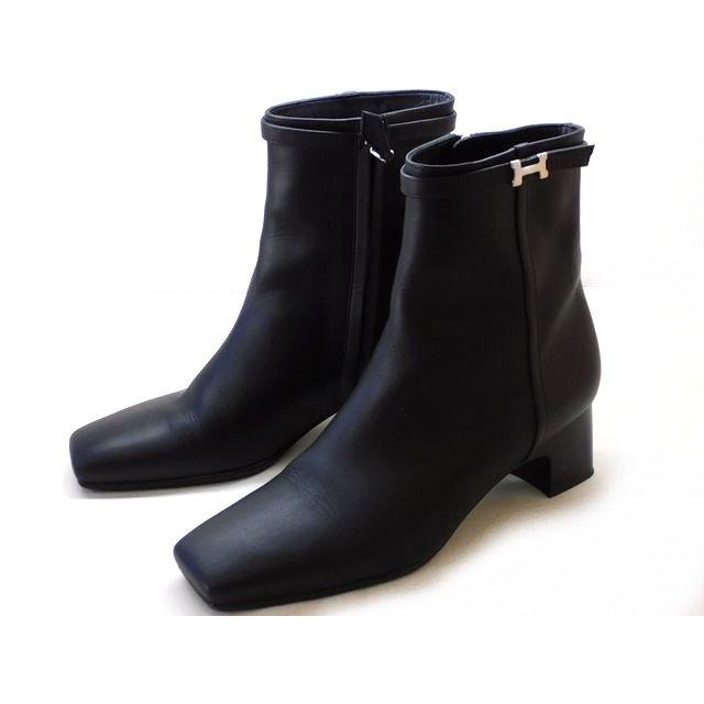 かなり美品 エルメス エルメス オマージュ ブーツ H2320812Z □361/2 