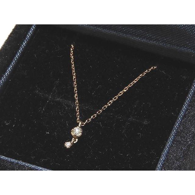 美品 ete エテ K10PG × ダイヤモンド 0.02ct ネックレス 美品 ete エテ K10PG × ダイヤモンド 0.02ct ネックレス