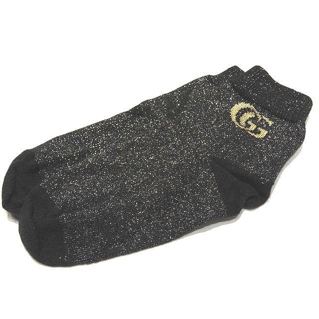 GUCCI 靴下　ソックス　S 総柄GG ロゴ　ラメ GUCCI 靴下 ソックス S 総柄GG ロゴ ラメ