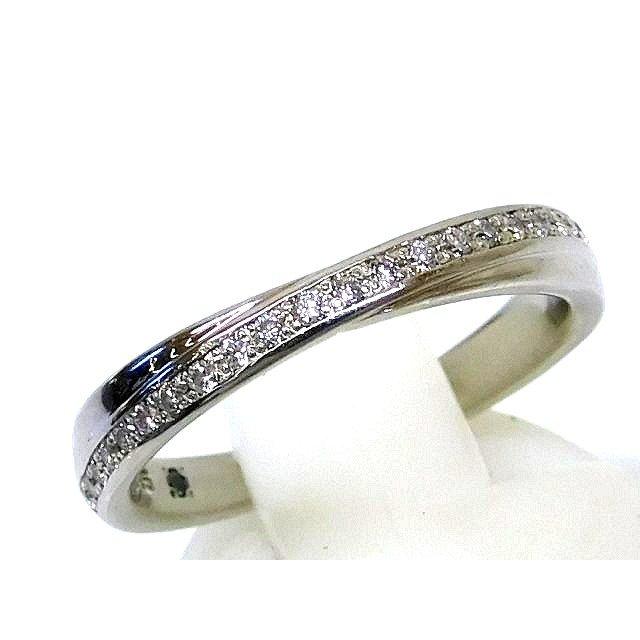 新品同様品 4℃ ヨンドシー ☆ 9号 ダイヤ Pt995 プラチナ 指輪 リング  