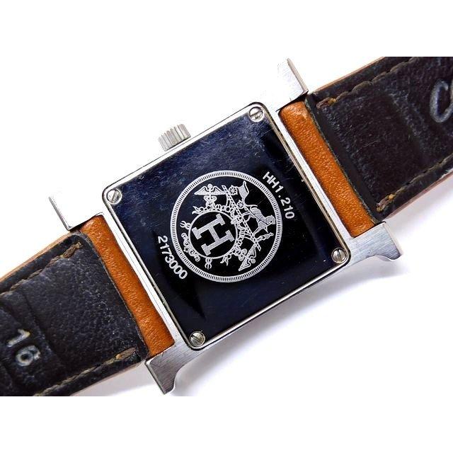 正規品 エルメス HERMES 腕時計 HH1.210 エルメス Hウォッチ HH1.210 オレンジ レディース 時計 【中古
