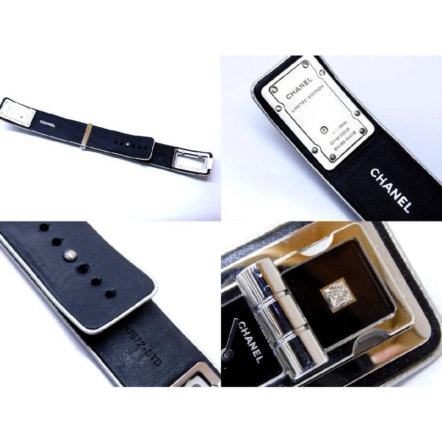 美品 シャネル H6947 コココード ウォンテッド 時計 ■ 1P ダイヤ ステンレス レザー バングル型 レディース クォーツ 腕時計 CHANEL □6L CHANEL（シャネル） 美品 H6947 コココード ウォンテッド 時計 □ 1P