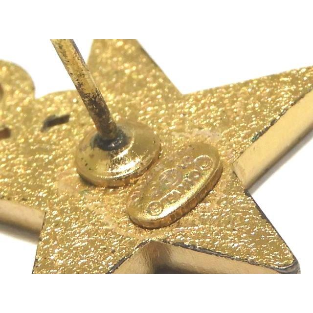 CHANEL シャネル ピアス COCO スターモチーフ ☆ ブラック × ゴールド