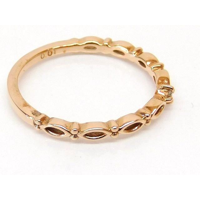 組曲 クミキョク KUMIKYOKU □ K10 ピンクゴールド ダイヤ 0.01ct