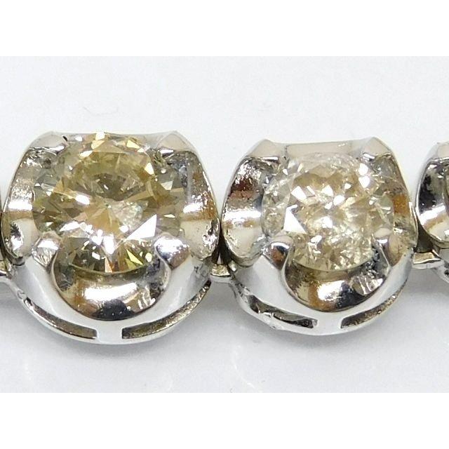ダイヤ 10.00ct K18 ホワイトゴールド □ 約17.4g テニス ネックレス