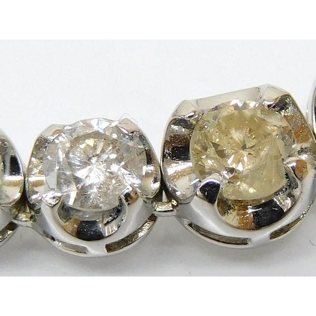 ダイヤ 10.00ct K18 ホワイトゴールド □ 約17.4g テニス ネックレス
