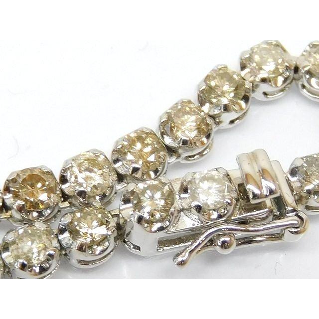 ダイヤ 10.00ct K18 ホワイトゴールド □ 約17.4g テニス ネックレス