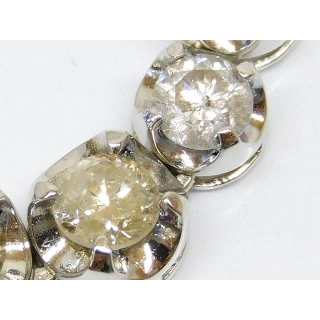 ダイヤ 10.00ct K18 ホワイトゴールド □ 約17.4g テニス ネックレス