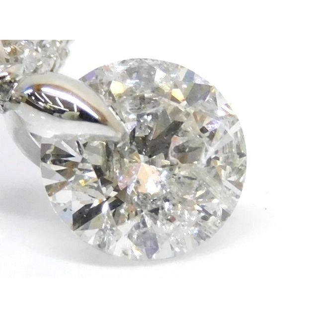 美品 Pt900 ダイヤモンド 2.19ct 2.02ct 0.35ct □ ピアス プラチナ