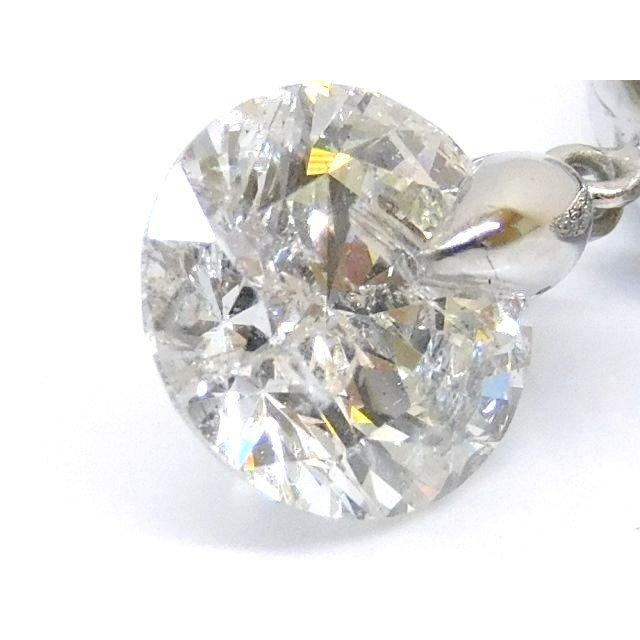 美品 Pt900 ダイヤモンド 2.19ct 2.02ct 0.35ct □ ピアス