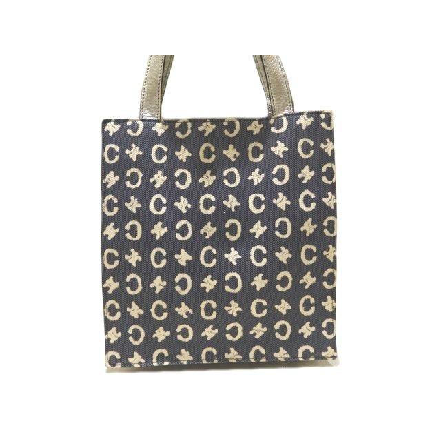 CELINE セリーヌ ミニトートバッグ ☆ Cマカダム柄 デニム ブルー系