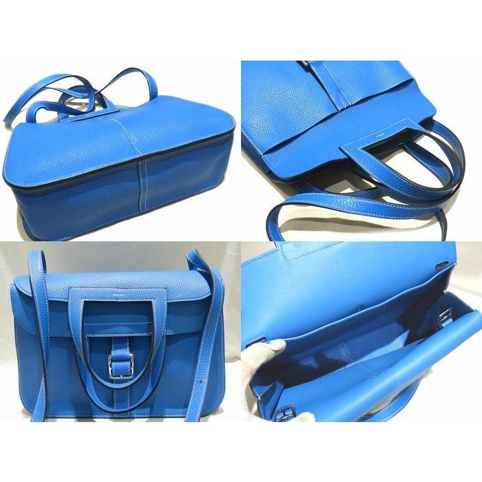新品同様 HERMES エルメス 2WAY ショルダーバッグ アルザン31 ☆ A刻印 ブルーフリーダ トリヨンクレマンス レザー レディース ▼7H HERMES（エルメス） 新品同様 2WAY ショルダーバッグ アルザン31 ☆ A