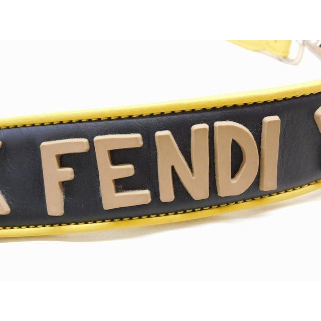 美品】FENDI モンスター ウエストバッグ イエローレザー FENDI