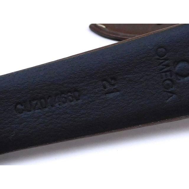 未使用 オメガ □ 032CUZ014661 シーマスター用 21mm ブラウン レザー