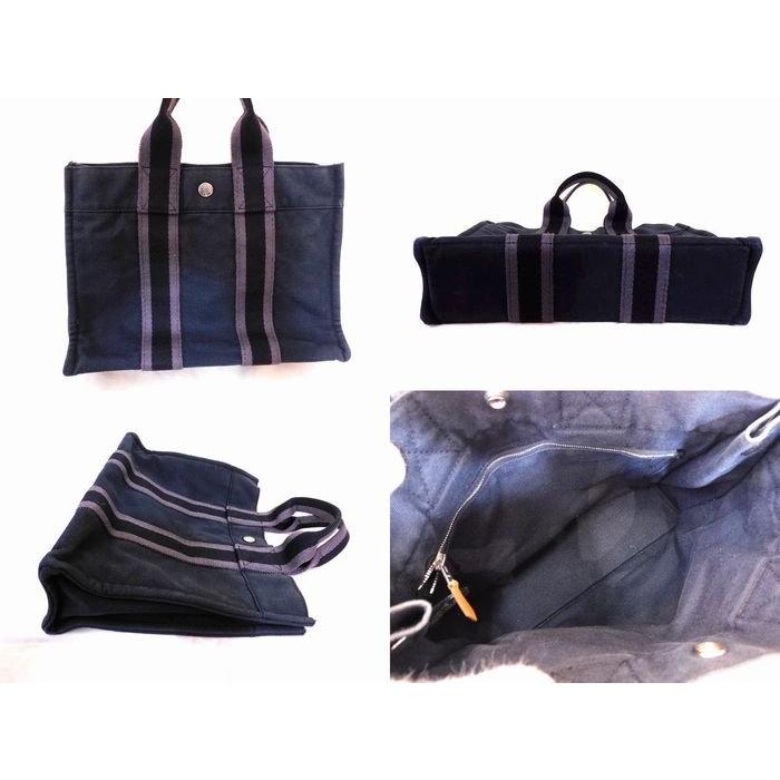 エルメス ハンドバッグ □ フールトゥ PM ブラック グレー