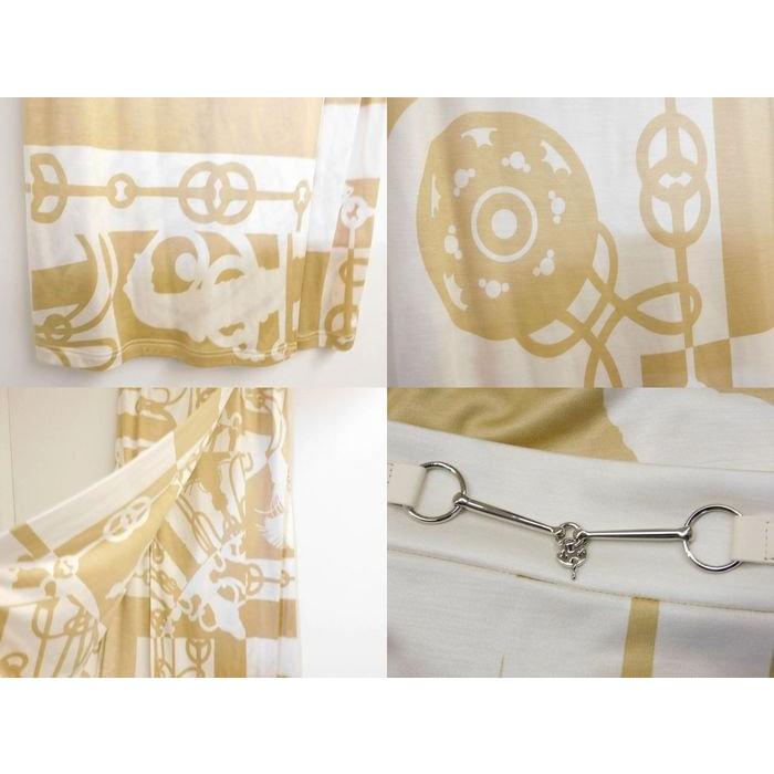 新品同様品 HERMES エルメス □ 2022年製 シルク100% 総柄デザイン