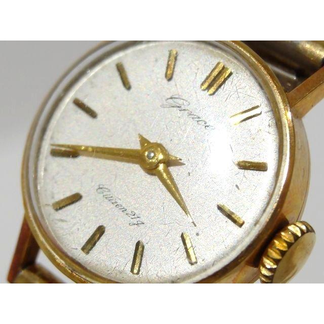 3F CITIZEN シチズン GRACE グレース □ G4003 K18 750 手巻き 時計