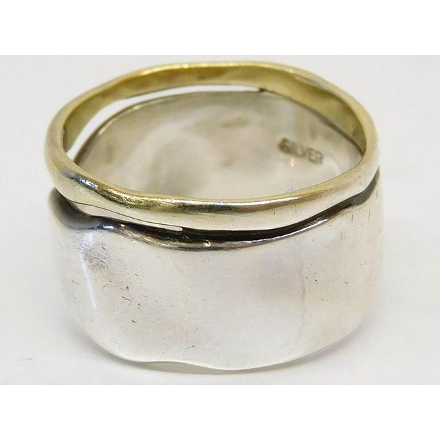 定価26,400円 agete アガット リング □ 約13.5号 シルバー×ゴールド