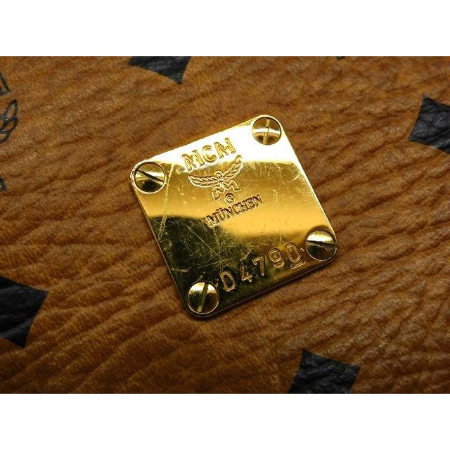 MCM エムシーエム □ ロゴプレート キャメル ブラウン 茶色 長財布