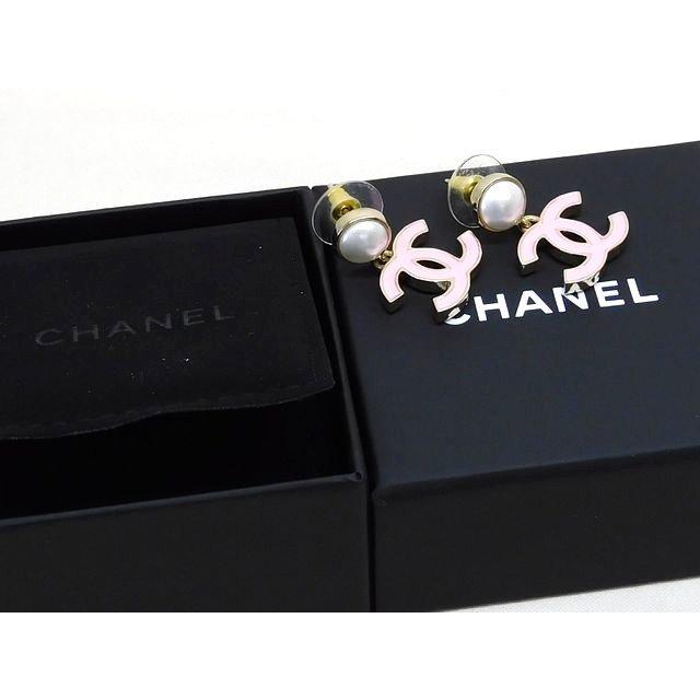 新品同様品 シャネル A25P ピアス □ ココマーク フェイクパール