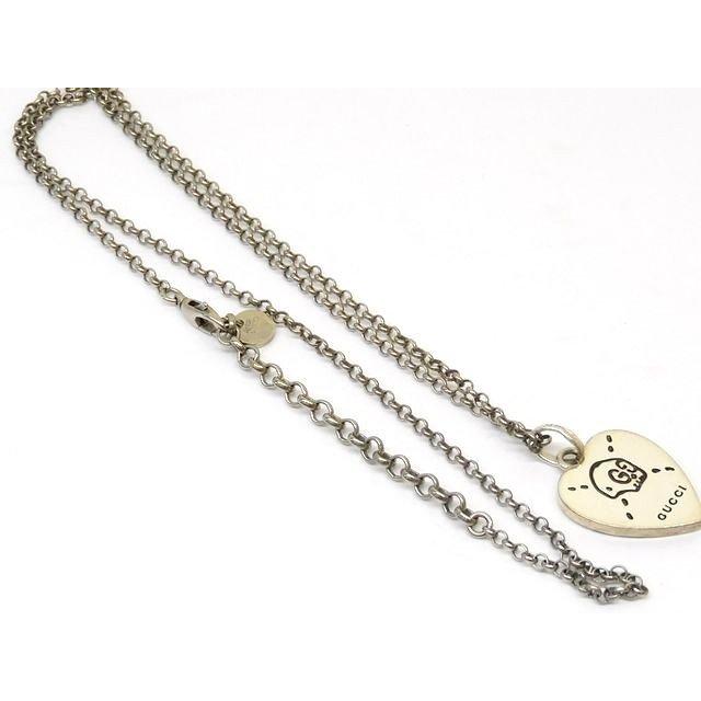 GUCCI グッチ SV925 シルバー ゴースト ネックレス 美品 GUCCI ゴースト GG ネックレス シルバー シルバー925 保存袋