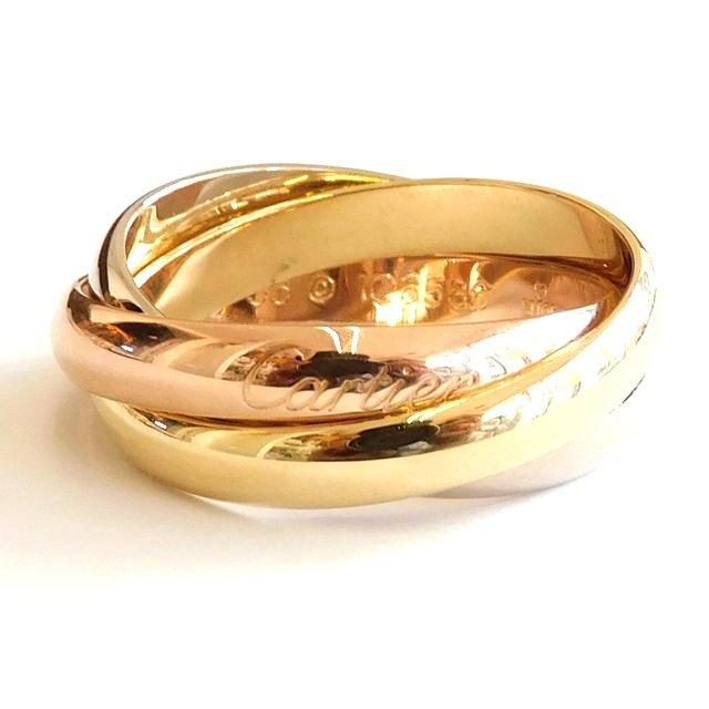 Cartier/カルティエ K18 トリニティリング スリーカラー クラシック 新品同様品 カルティエ トリニティ リング □ 15号 (56) K18 スリー