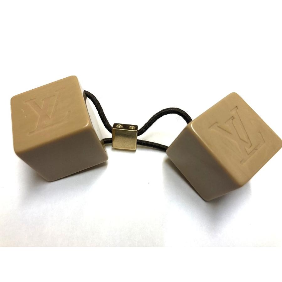 ヴィトン □ ヘアキューブ ヘアゴム ベージュ レディース LOUIS