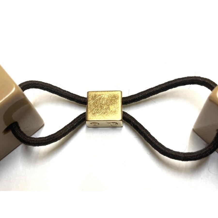 ヴィトン □ ヘアキューブ ヘアゴム ベージュ レディース LOUIS