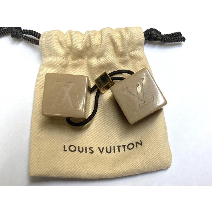 ヴィトン □ ヘアキューブ ヘアゴム ベージュ レディース LOUIS