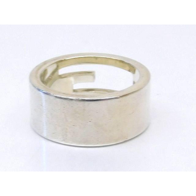 値下げ！GUCCIシルバー925 リング GUCCI グッチ □ Gくり抜き リング 指輪 シルバー925 表記サイズ9 実寸