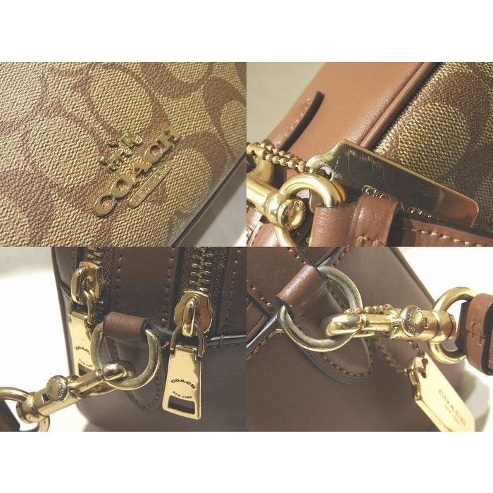 COACH コーチ 68168 Wファスナー ショルダーバッグ ☆ ベージュカーキ 