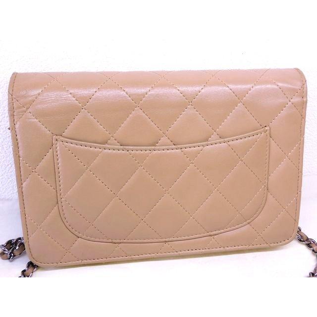CHANEL シャネル ■ 18番台 チェーンウォレット ショルダー 財布 ラムスキン レザー レディース □8B8C マキ3100の画像