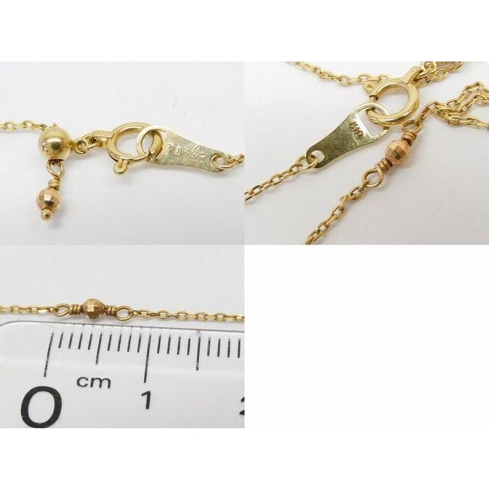 アガット／Ｋ１０シンプル／華奢／イエローゴールド／チェーンネックレス agete アガット K10 チェーンネックレス □ ゴールド 1.6g レディース