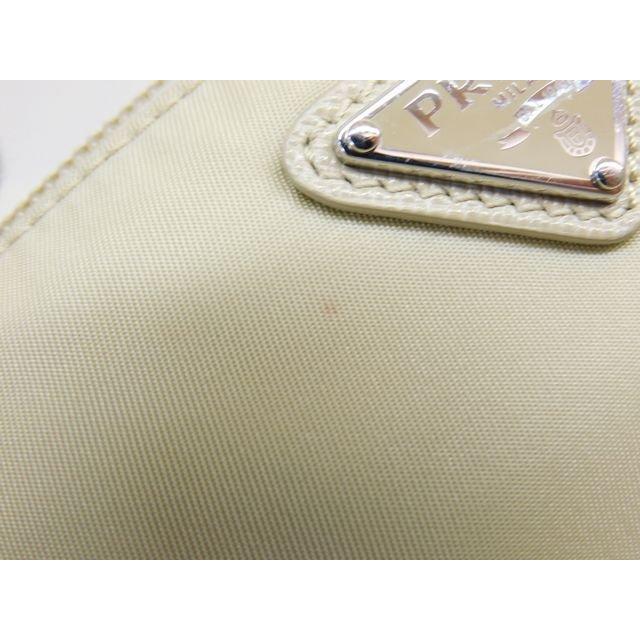 プラダ ミディアム Re-Nylon ポーチ ■ 1NS693 ハンドストラップ 薄ベージュ系 ナイロン PRADA□8C8D_4