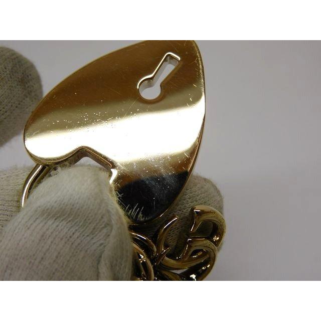 美品 グッチ GUCCI □ ハートシェイプ キーチェーン バッグチャーム