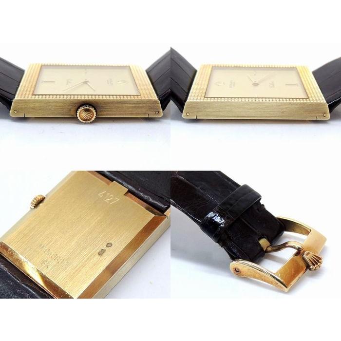 チェリーニ ロレックス 時計 □ 4127/8 W品番 K18 イエローゴールド 革