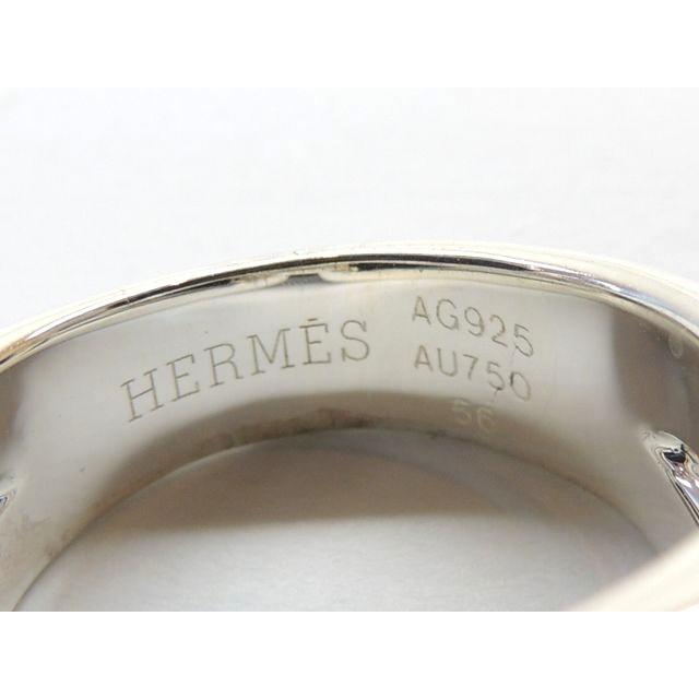 HERMES 新品同様品 エルメス ヒストリーリング □ 16号(56 HERMES 新品同様品 エルメス ヒストリーリング □ 16号(56